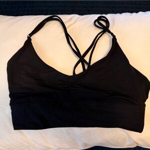 Lululemon Coastline Strappy Black Bikini Top